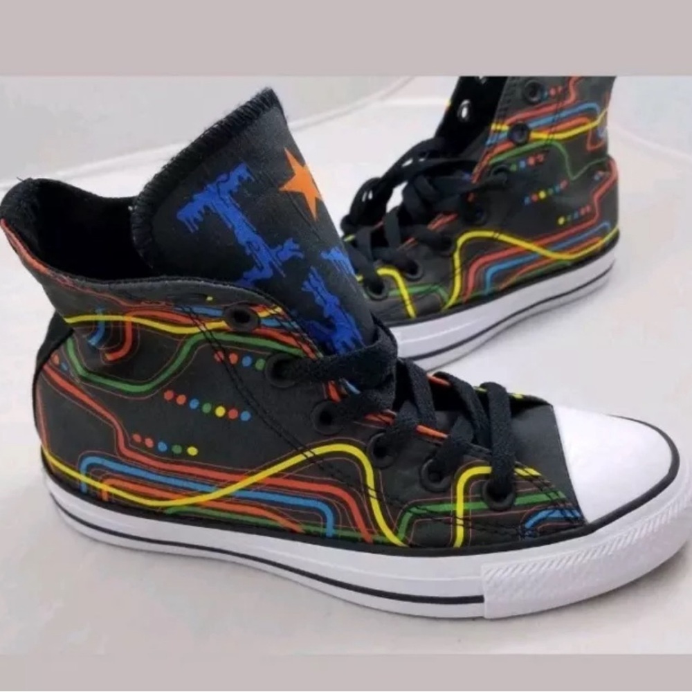 CONVERSE Chuck Taylor All Star Hi Tops New York City Subway Map-Size 9